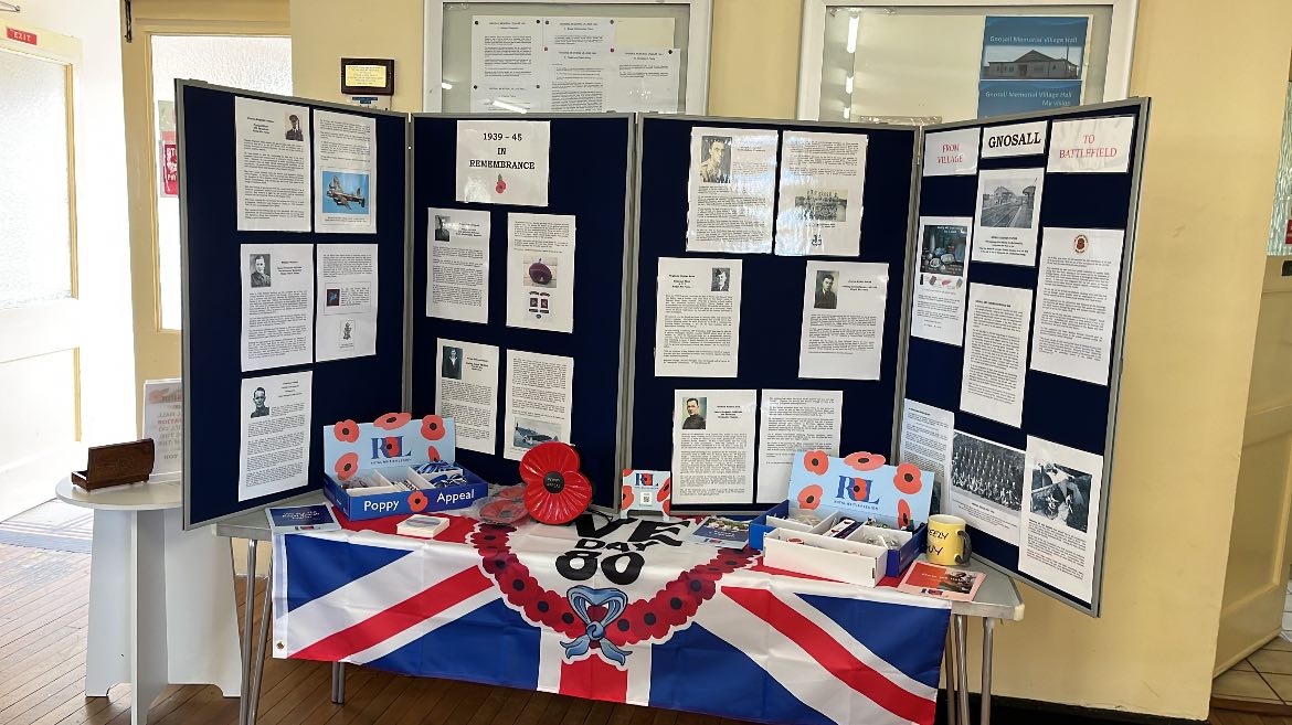 Remembrance Day at Gnosall Memorial Village Hall